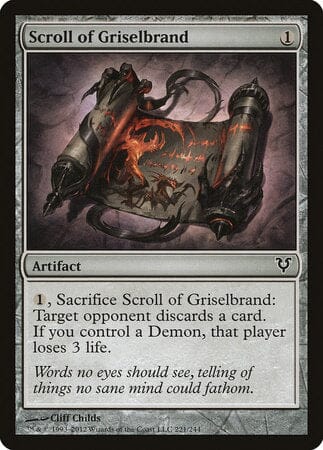 Scroll of Griselbrand [Avacyn Restored] MTG Single Magic: The Gathering  | Multizone: Comics And Games