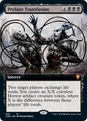 Profane Transfusion (Extended Art) [Commander Legends] MTG Single Magic: The Gathering  | Multizone: Comics And Games