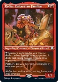 Kediss, Emberclaw Familiar (Foil Etched) [Commander Legends] MTG Single Magic: The Gathering  | Multizone: Comics And Games