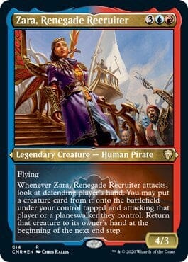 Zara, Renegade Recruiter (Foil Etched) [Commander Legends] MTG Single Magic: The Gathering  | Multizone: Comics And Games