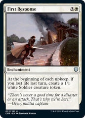 First Response [Commander Legends] MTG Single Magic: The Gathering  | Multizone: Comics And Games