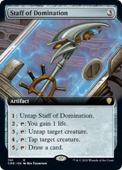 Staff of Domination (Extended Art) [Commander Legends] MTG Single Magic: The Gathering  | Multizone: Comics And Games