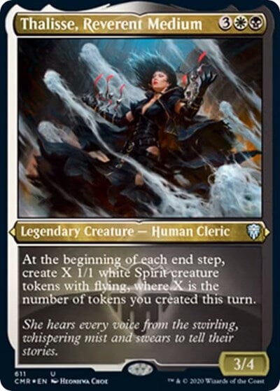 Thalisse, Reverent Medium (Foil Etched) [Commander Legends] MTG Single Magic: The Gathering  | Multizone: Comics And Games