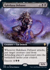 Rakshasa Debaser (Extended Art) [Commander Legends] MTG Single Magic: The Gathering  | Multizone: Comics And Games