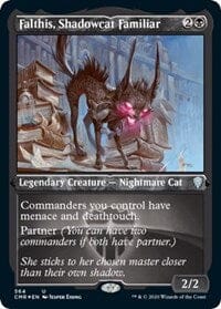 Falthis, Shadowcat Familiar (Foil Etched) [Commander Legends] MTG Single Magic: The Gathering  | Multizone: Comics And Games