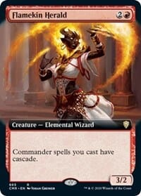 Flamekin Herald (Extended Art) [Commander Legends] MTG Single Magic: The Gathering  | Multizone: Comics And Games