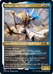 Kangee, Sky Warden (Foil Etched) [Commander Legends] MTG Single Magic: The Gathering  | Multizone: Comics And Games