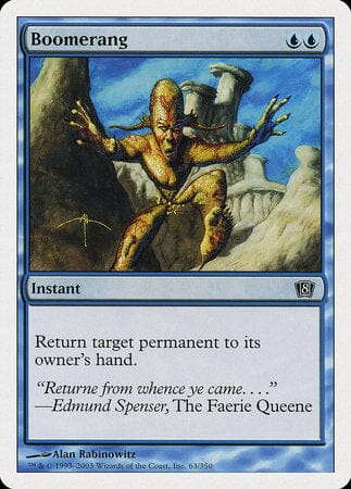 Boomerang [Eighth Edition] MTG Single Magic: The Gathering  | Multizone: Comics And Games