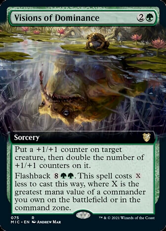 Visions of Dominance (Extended) [Innistrad: Midnight Hunt Commander] MTG Single Magic: The Gathering  | Multizone: Comics And Games