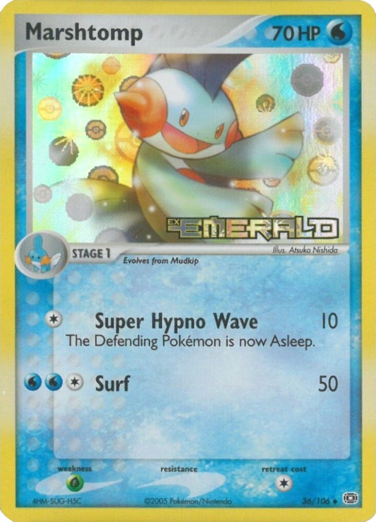 Marshtomp (36/106) (Stamped) [EX: Emerald] Pokemon Single Pokémon  | Multizone: Comics And Games