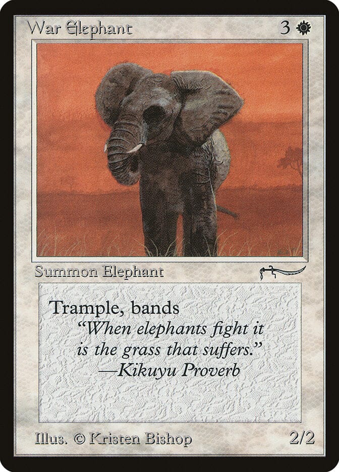 War Elephant (Light Mana Cost) [Arabian Nights] MTG Single Magic: The Gathering  | Multizone: Comics And Games