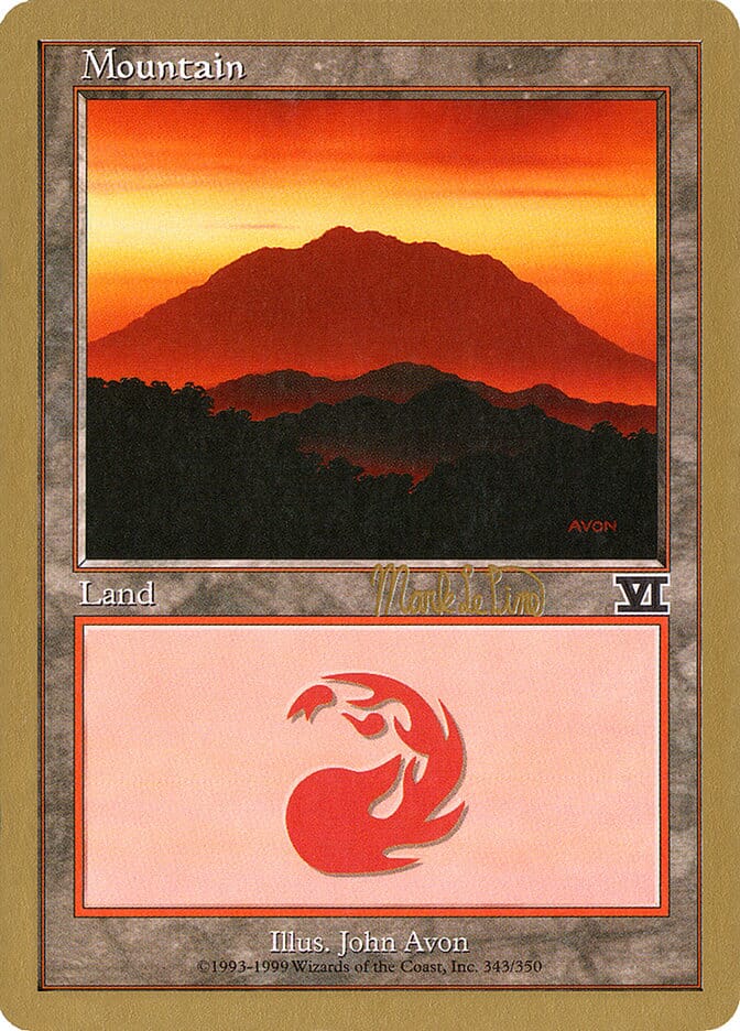 Mountain (mlp346a) (Mark Le Pine) [World Championship Decks 1999] MTG Single Magic: The Gathering  | Multizone: Comics And Games