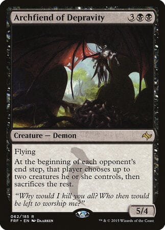 Archfiend of Depravity [Fate Reforged] MTG Single Magic: The Gathering  | Multizone: Comics And Games