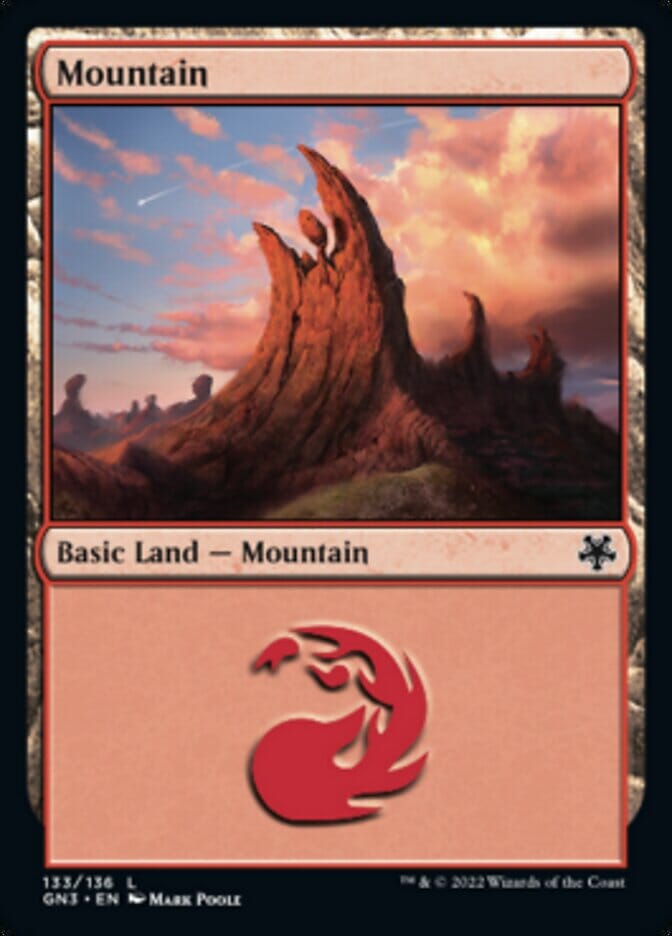 Mountain (133) [Game Night: Free-for-All] MTG Single Magic: The Gathering  | Multizone: Comics And Games