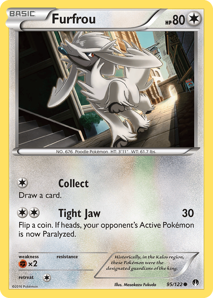 Furfrou (95/122) [XY: BREAKpoint] Pokemon Single Pokémon  | Multizone: Comics And Games