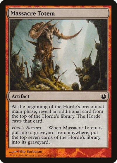 Massacre Totem [Hero's Path Promos] MTG Single Magic: The Gathering  | Multizone: Comics And Games