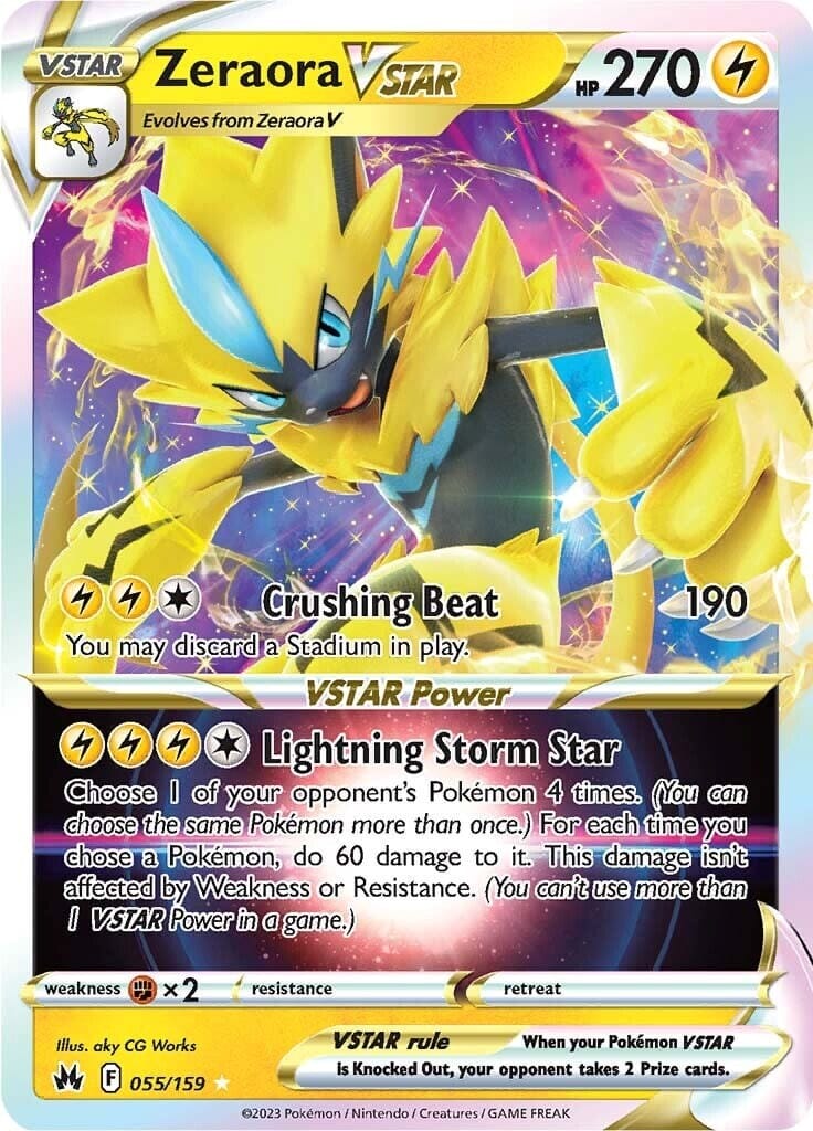 Zeraora VSTAR (055/159) [Sword & Shield: Crown Zenith] Pokemon Single Pokémon  | Multizone: Comics And Games