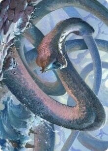Koma, Cosmos Serpent 1 Art Card [Kaldheim: Art Series] MTG Single Magic: The Gathering  | Multizone: Comics And Games