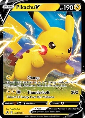 Pikachu V - SWSH061 [SWSH: Sword & Shield Promo Cards] Pokemon Single Pokémon  | Multizone: Comics And Games