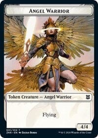 Angel Warrior // Shark Double-sided Token (Challenger 2021) [Unique and Miscellaneous Promos] MTG Single Magic: The Gathering  | Multizone: Comics And Games