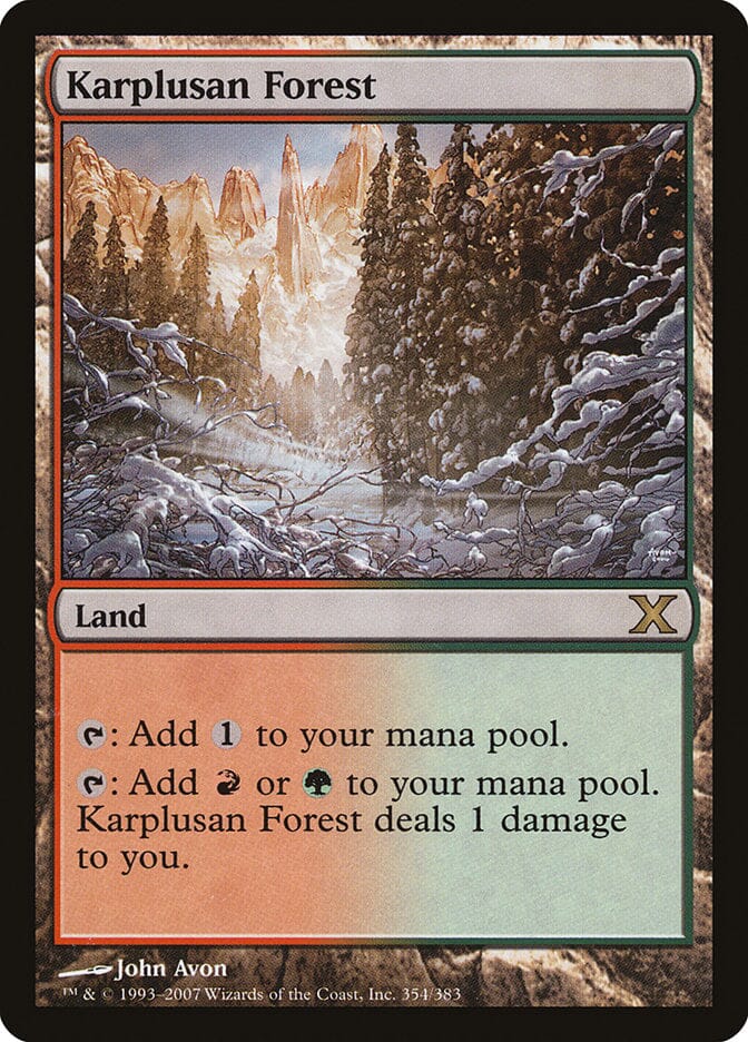 Karplusan Forest [Tenth Edition] MTG Single Magic: The Gathering  | Multizone: Comics And Games