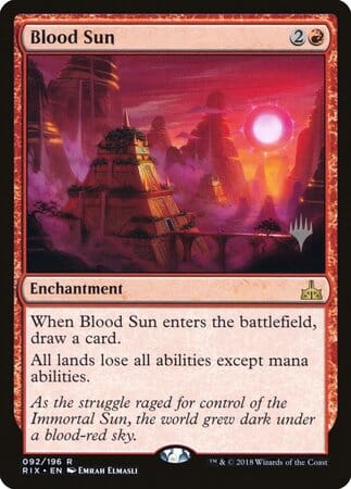 Blood Sun [Rivals of Ixalan Promos] MTG Single Magic: The Gathering  | Multizone: Comics And Games