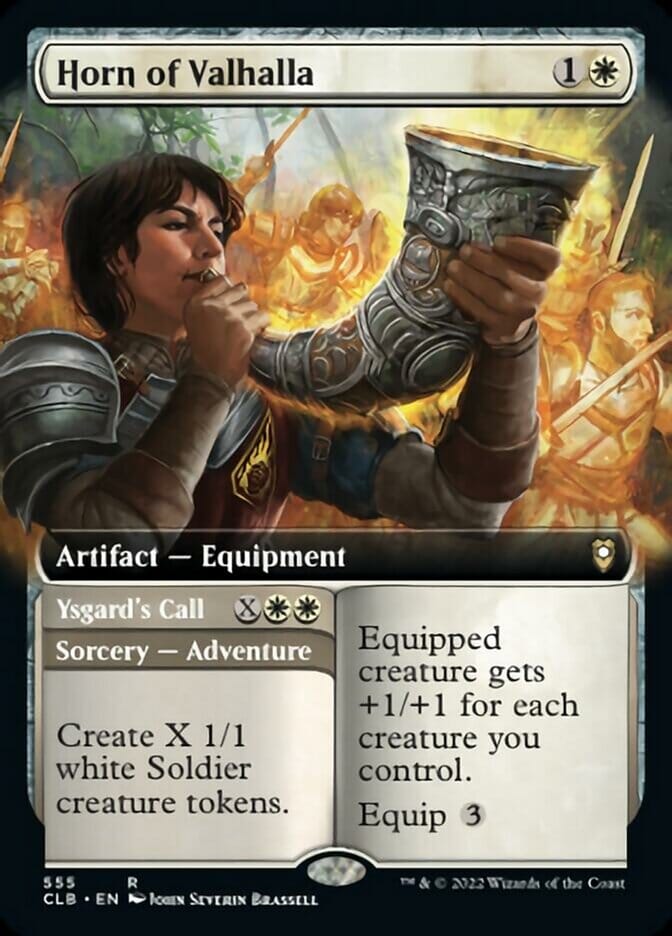 Horn of Valhalla // Ysgard's Call (Extended Art) [Commander Legends: Battle for Baldur's Gate] MTG Single Magic: The Gathering  | Multizone: Comics And Games