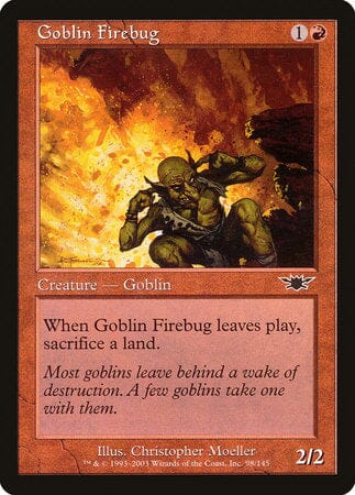 Goblin Firebug [Legions] MTG Single Magic: The Gathering  | Multizone: Comics And Games