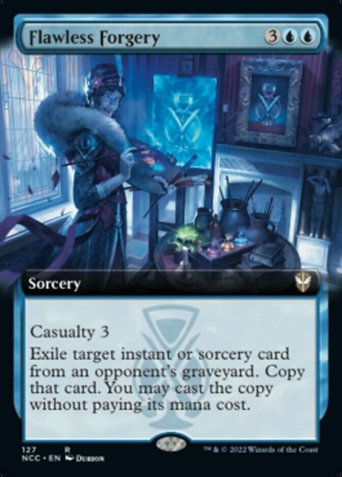 Flawless Forgery (Extended Art) [Streets of New Capenna Commander] MTG Single Magic: The Gathering  | Multizone: Comics And Games