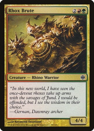 Rhox Brute [Alara Reborn] MTG Single Magic: The Gathering  | Multizone: Comics And Games