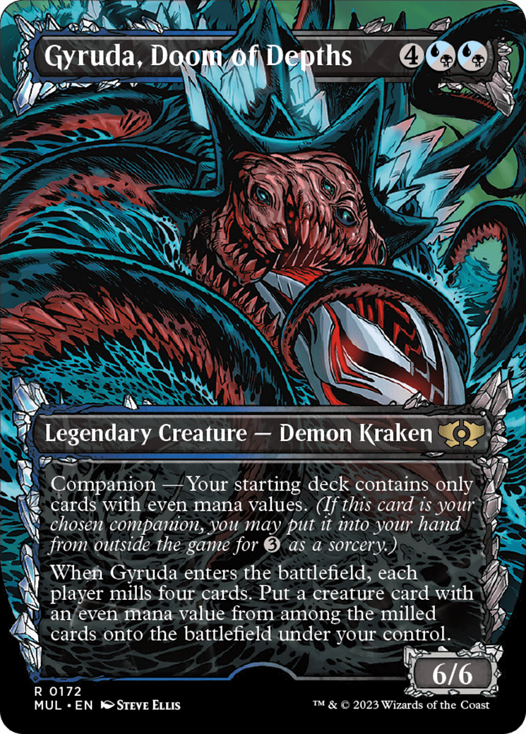 Gyruda, Doom of Depths (Halo Foil) [Multiverse Legends] MTG Single Magic: The Gathering  | Multizone: Comics And Games
