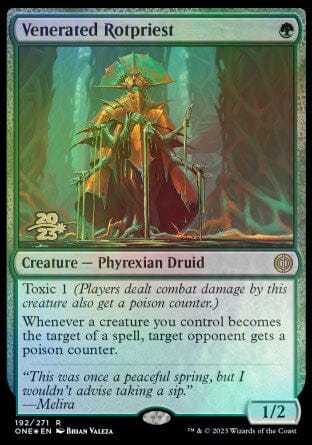 Venerated Rotpriest [Phyrexia: All Will Be One Prerelease Promos] MTG Single Magic: The Gathering  | Multizone: Comics And Games