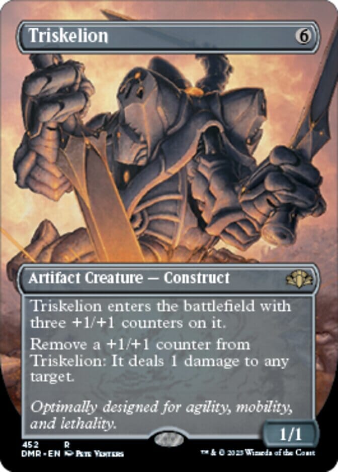 Triskelion (Borderless Alternate Art) [Dominaria Remastered] MTG Single Magic: The Gathering  | Multizone: Comics And Games