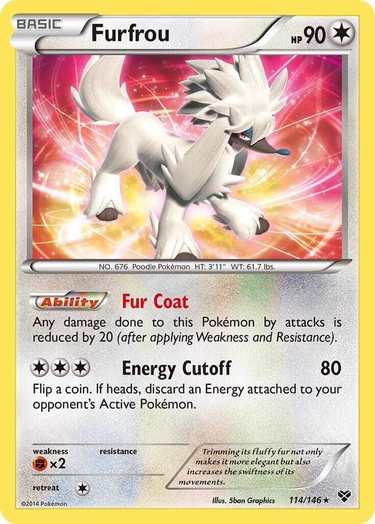 Furfrou (114/146)(Cosmos Holo) (Blister Exclusive) [XY: Base Set] Pokemon Single Pokémon  | Multizone: Comics And Games