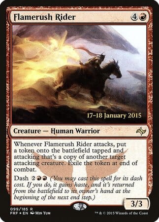 Flamerush Rider [Fate Reforged Promos] MTG Single Magic: The Gathering  | Multizone: Comics And Games