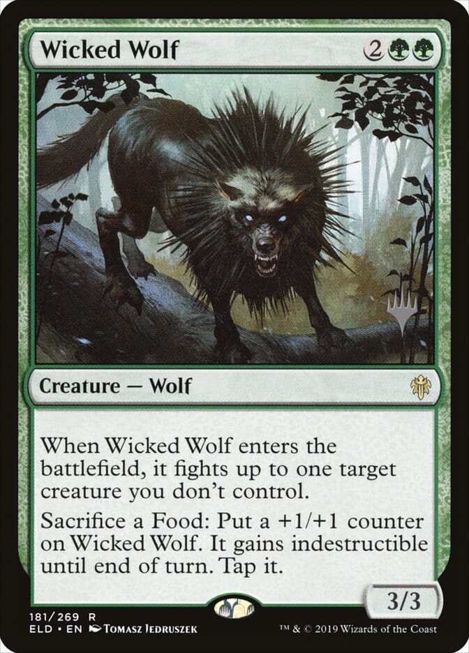 Wicked Wolf (Promo Pack) [Throne of Eldraine Promos] MTG Single Magic: The Gathering  | Multizone: Comics And Games