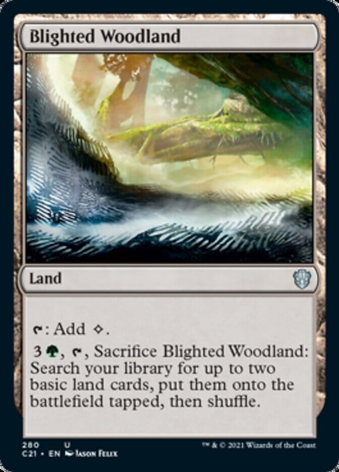 Blighted Woodland [Commander 2021] MTG Single Magic: The Gathering  | Multizone: Comics And Games