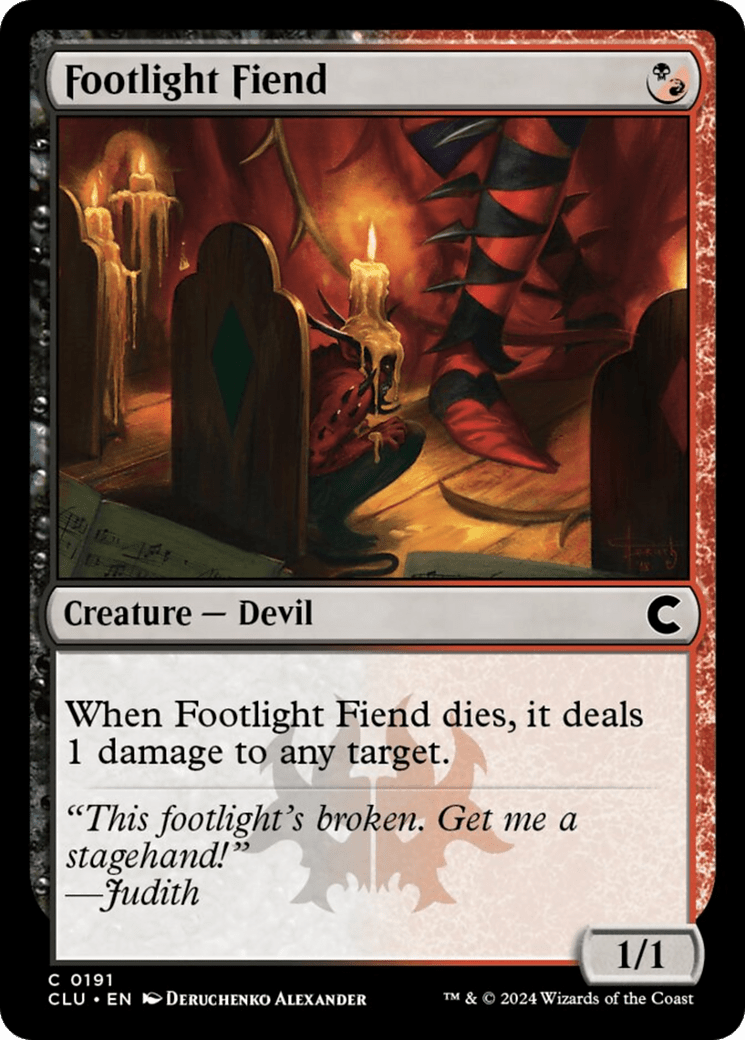 Footlight Fiend [Ravnica: Clue Edition] MTG Single Magic: The Gathering  | Multizone: Comics And Games
