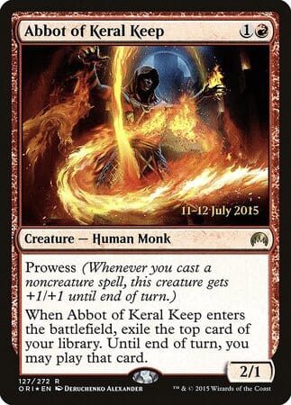 Abbot of Keral Keep [Magic Origins Promos] MTG Single Magic: The Gathering  | Multizone: Comics And Games