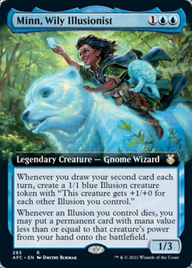 Minn, Wily Illusionist (Extended) [Dungeons & Dragons: Adventures in the Forgotten Realms Commander] MTG Single Magic: The Gathering  | Multizone: Comics And Games