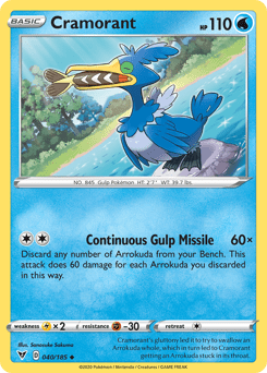 Cramorant (040/185) [Sword & Shield: Vivid Voltage] Pokemon Single Pokémon  | Multizone: Comics And Games