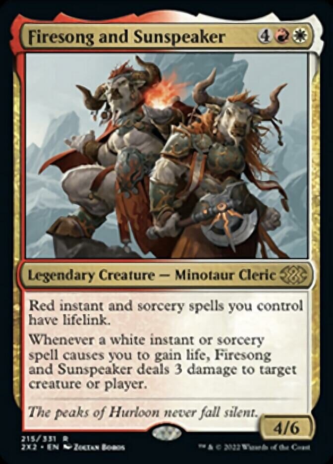Firesong and Sunspeaker [Double Masters 2022] MTG Single Magic: The Gathering  | Multizone: Comics And Games