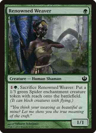 Renowned Weaver [Journey into Nyx] MTG Single Magic: The Gathering  | Multizone: Comics And Games