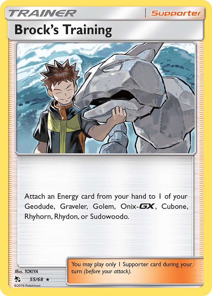 Brock's Training (55/68) [Sun & Moon: Hidden Fates] Pokemon Single Pokémon  | Multizone: Comics And Games