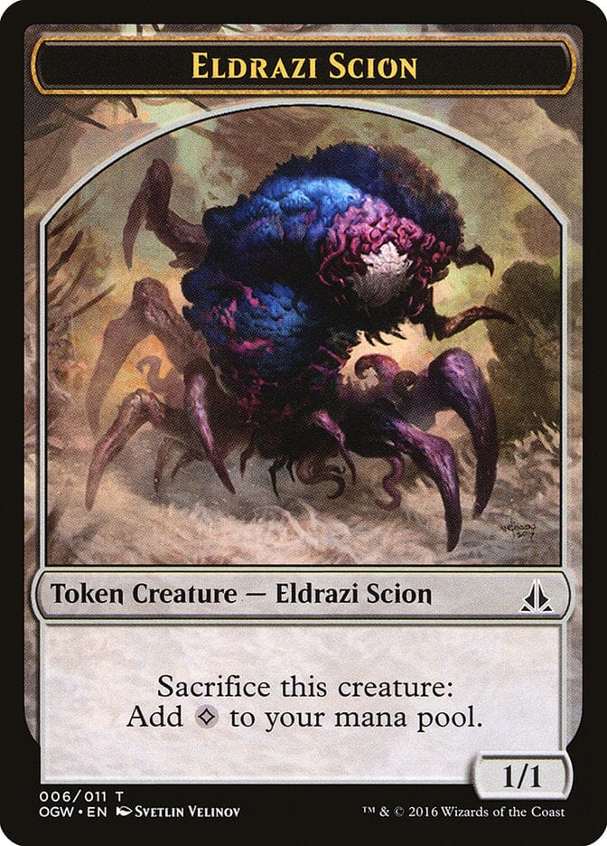 Eldrazi Scion (006/011) [Oath of the Gatewatch Tokens] MTG Single Magic: The Gathering  | Multizone: Comics And Games