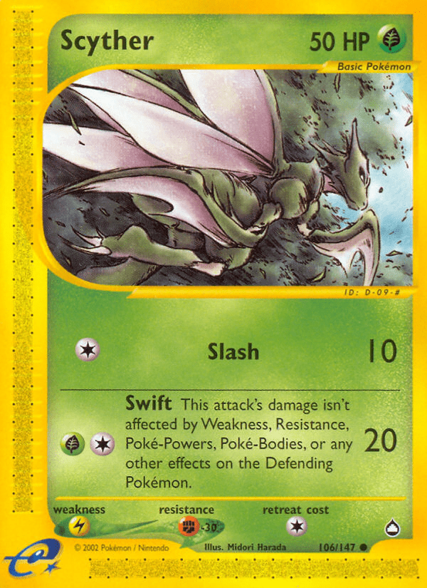 Scyther (106/147) [Aquapolis] Pokemon Single Pokémon  | Multizone: Comics And Games