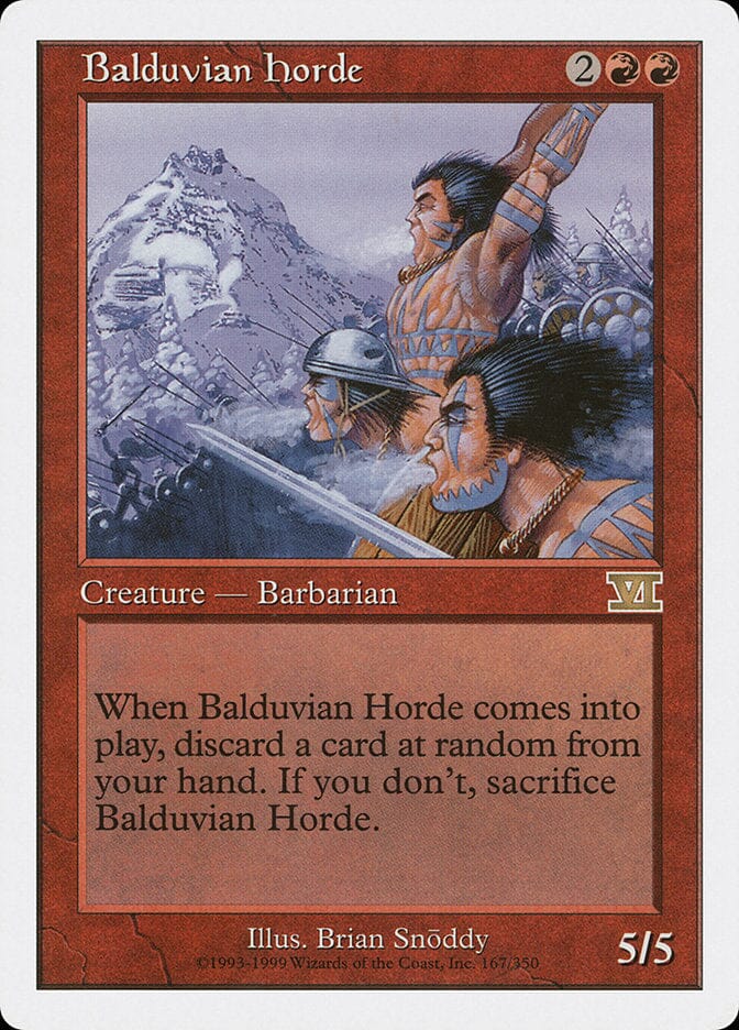 Balduvian Horde [Classic Sixth Edition] MTG Single Magic: The Gathering  | Multizone: Comics And Games