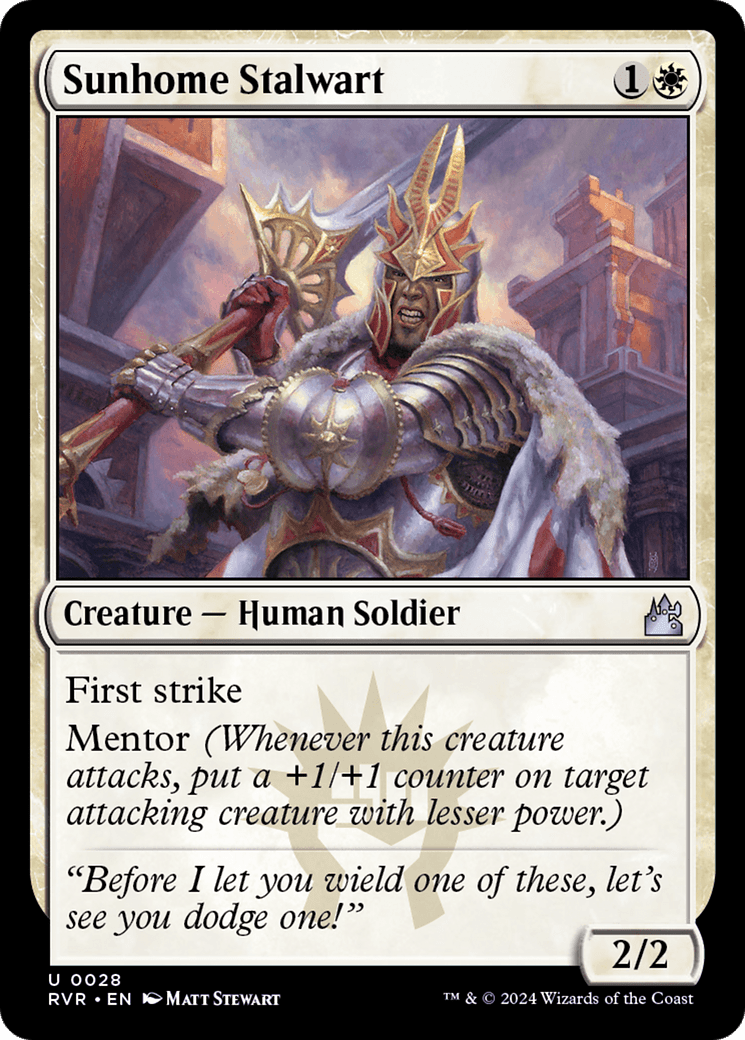 Sunhome Stalwart [Ravnica Remastered] MTG Single Magic: The Gathering  | Multizone: Comics And Games
