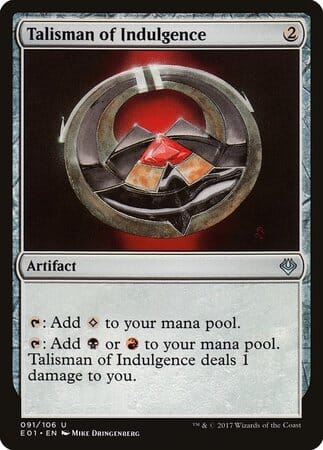 Talisman of Indulgence [Archenemy: Nicol Bolas] MTG Single Magic: The Gathering  | Multizone: Comics And Games