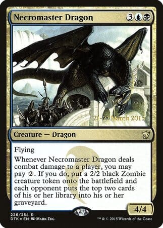 Necromaster Dragon [Dragons of Tarkir Promos] MTG Single Magic: The Gathering  | Multizone: Comics And Games
